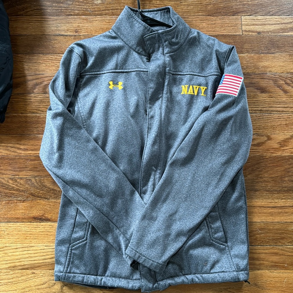 Men’s Medium Under Armour shell jacket (not thick but warm)
